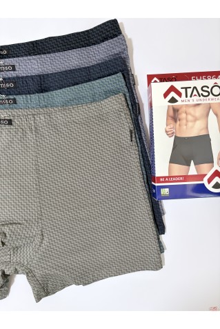 Мужские трусы боксеры из бамбука с хлопком Taso 5864